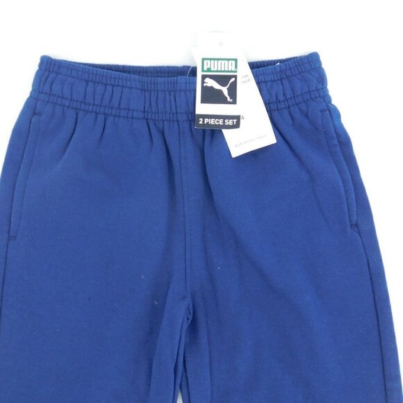 Puma Sweatpants Kids Size 4 Navy Blue New Boys Girls - Picture 3 of 5